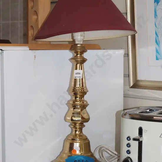 brass based table lamp - not working