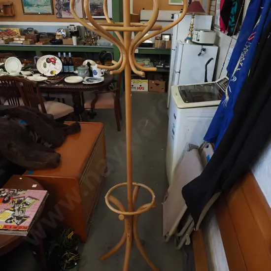 wooden coat stand
