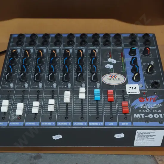 7 chanel audio mixer