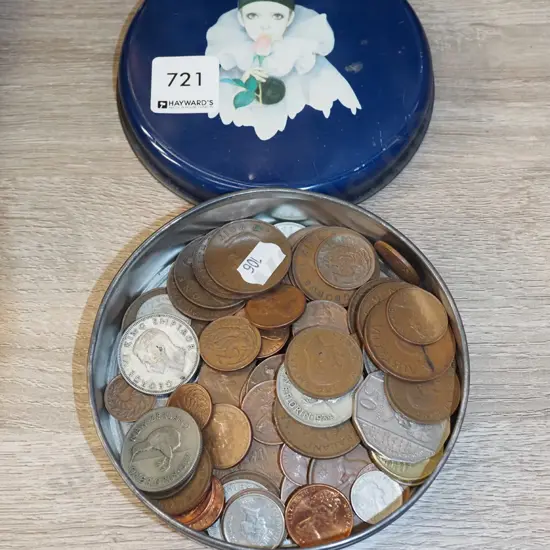 tray of coins