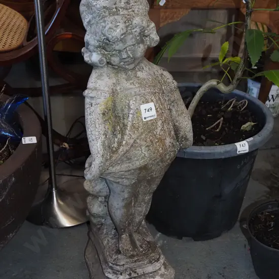 concrete ornament - girl H-600