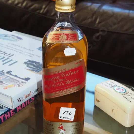 bottle of Johnnie Walker red label 750ml Scotch whisky