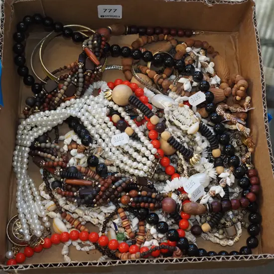 box of costume jewellery