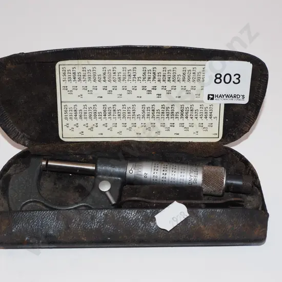 vintage cased micrometer