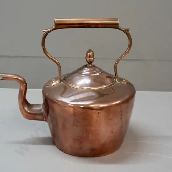 copper plated kettle - corrosion inside and overall denting H-280 W-300
