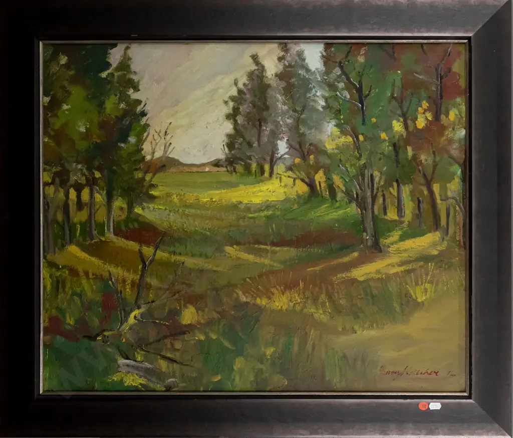 Sir Henry Kelliher - framed oil on board - landscape H510 W630 Image 1++