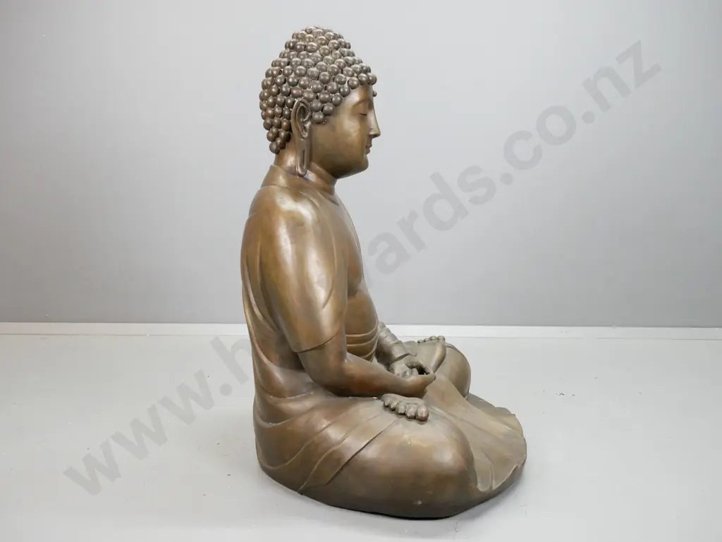 vintage large cast bronze Japanese seated Buddha H-1060 W-820 D-650 Image 1++