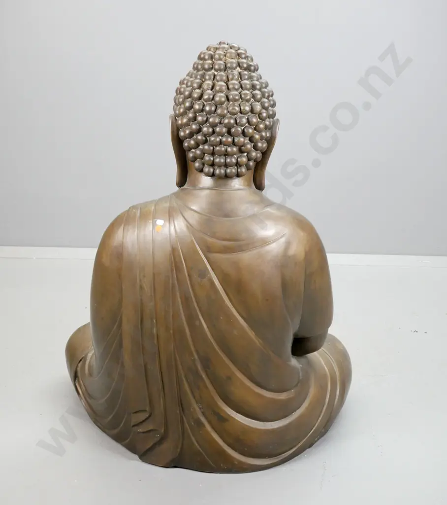 vintage large cast bronze Japanese seated Buddha H-1060 W-820 D-650 Image 1++