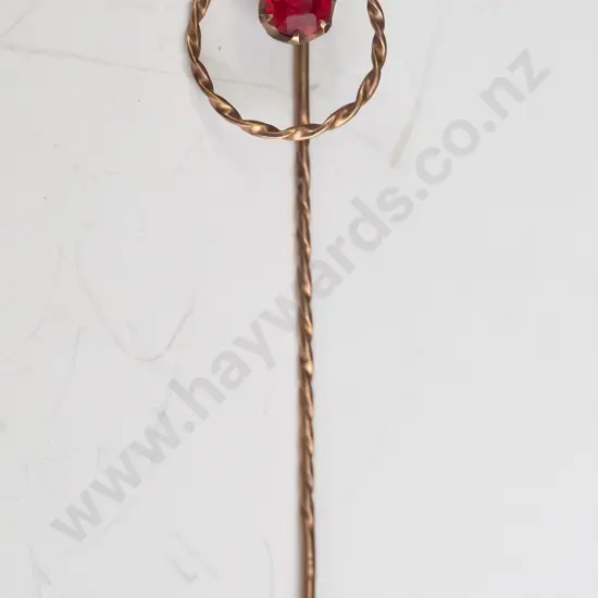 9ct ruby lapel pin