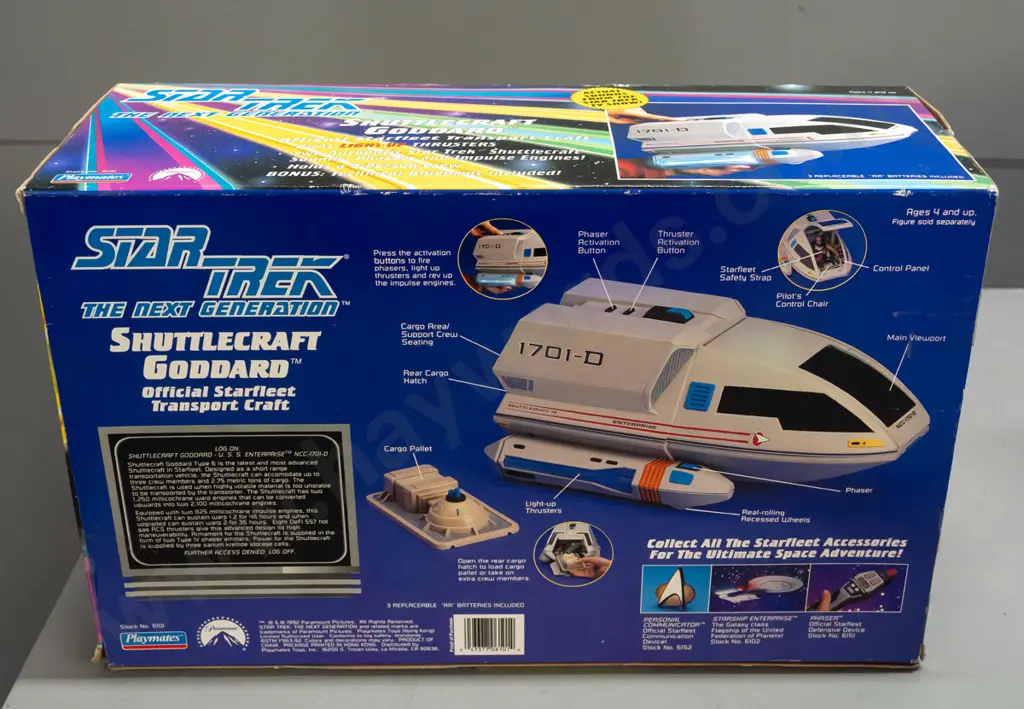 1992 Playmate Toys Star Trek Next Generation Collector's Edition Shuttle Craft Goddard in original box - minor wear to Image 1++