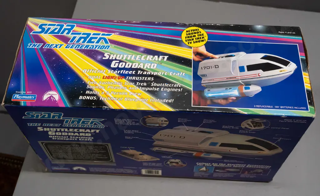 1992 Playmate Toys Star Trek Next Generation Collector's Edition Shuttle Craft Goddard in original box - minor wear to Image 1++