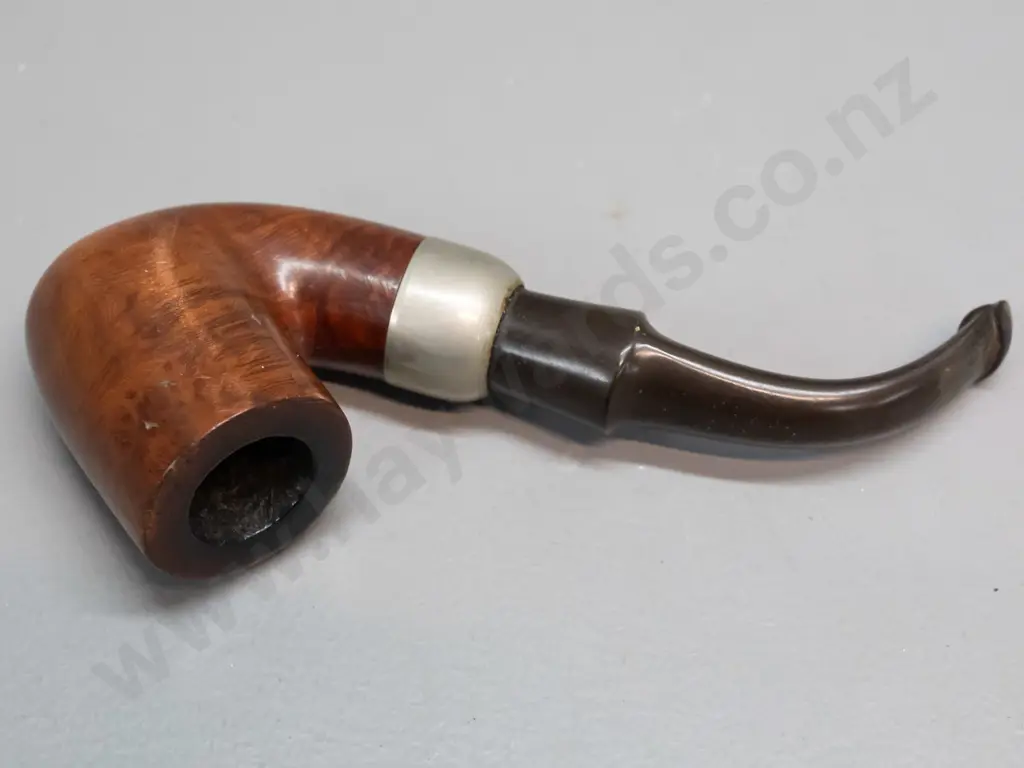 K&P Peterson smoking pipe with sterling silver collar L-130 Image 1++