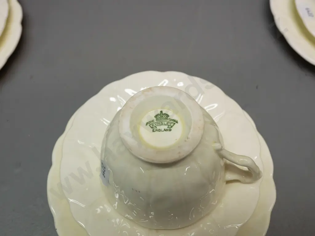 Two all-over floral teapots, Royal Winton 'Summertime', and 'Welbeck'. Four trios w/ 2 extra saucer & plate,Aynsley Image 1++