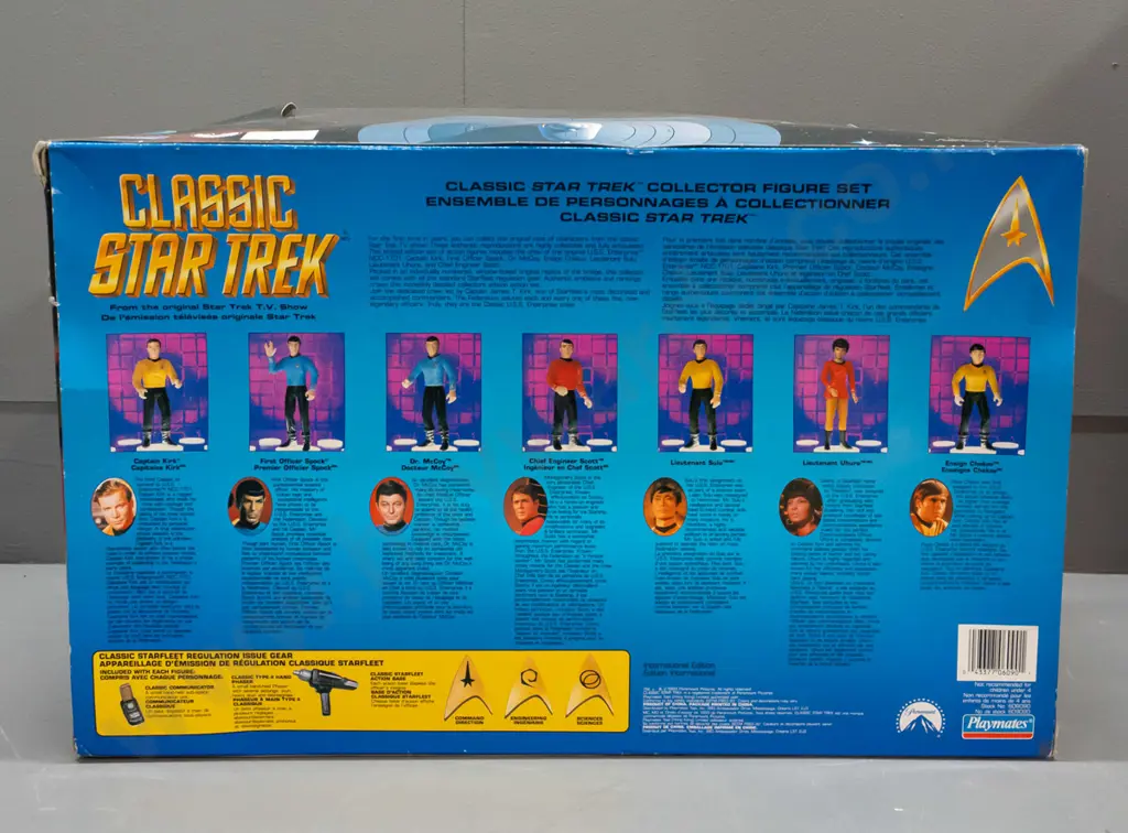 1993 Playmates Toys Classic Star Trek collector's figure set - some denting to box H-280 W-420 D-220 Image 1++
