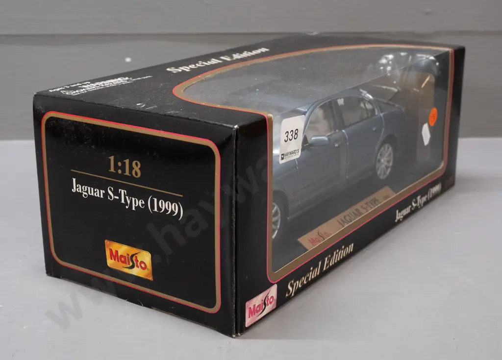 Maisto 1:18 scale die-cast model Jaguar in original boxes - 1999 S-type Image 1++