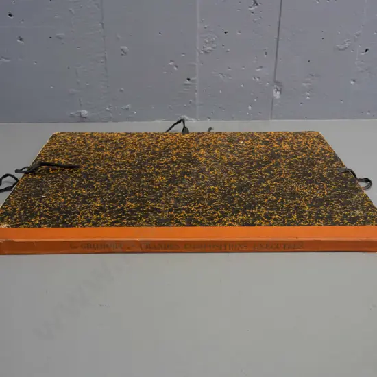 circa 1910 vintage large format folio - G. Gromort / August Vincent editor - architectural and garden plans of European