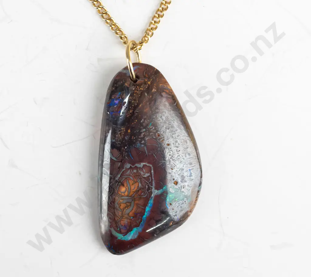 opal matrix necklace Image 1++