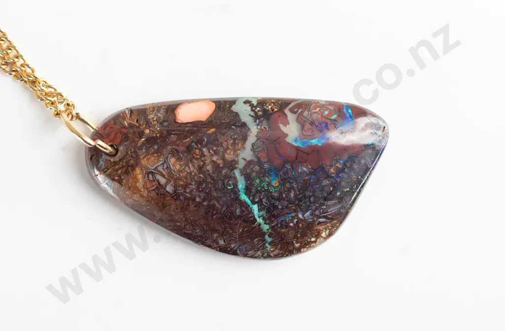 opal matrix necklace Image 1++