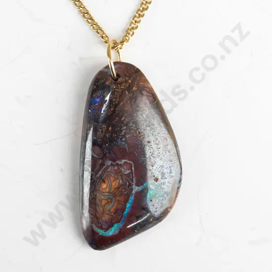opal matrix necklace