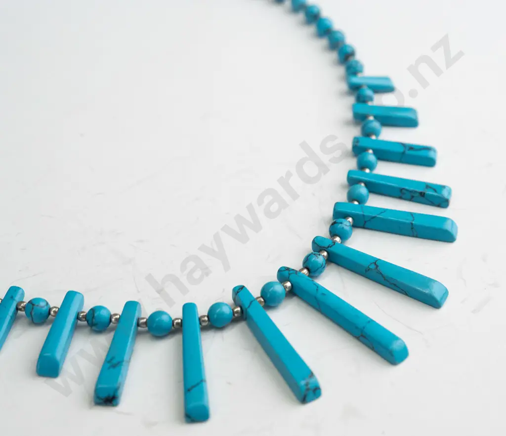 turquoise necklace clasp stamped 925 Image 1++