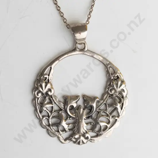 silver necklace stamped 925