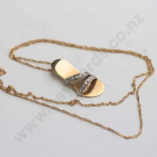9ct jandal necklace 2.3gms