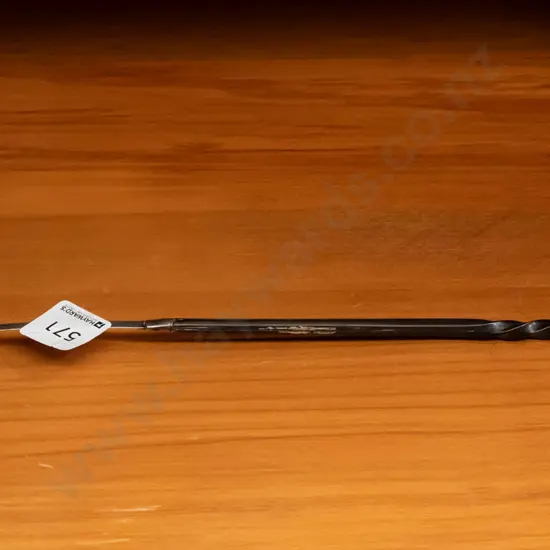 antique sterling silver twist-handle punch ladle with engraved monogram J.P.A. L-340