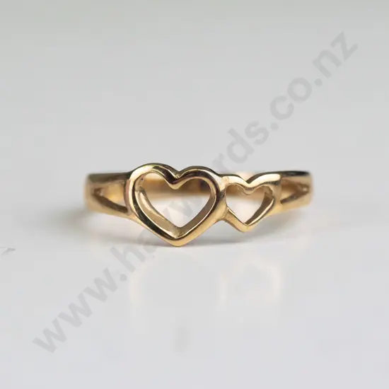 10kt gold heart ring