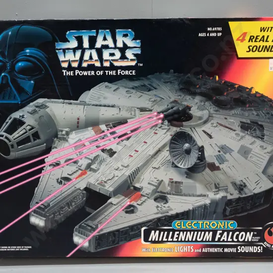1995 Kenner / Tonka / Hasbro Star Wars Power of the Force Millennium Falcon model kit with electronic lights and sounds