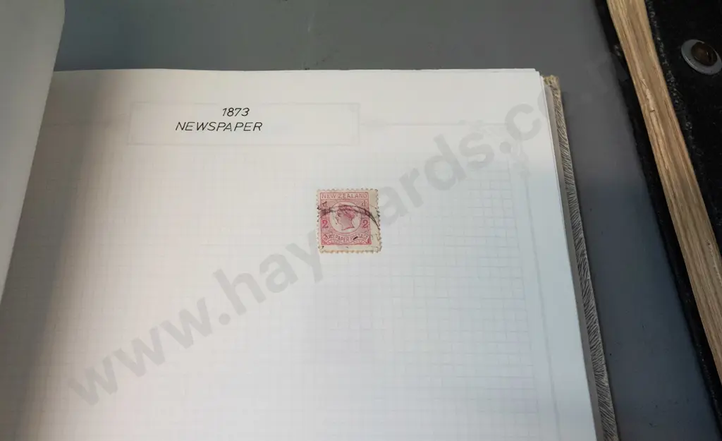 2 stamp albums with NZ contents - 1872 to 1960s, some removed / empty hinges Image 1++