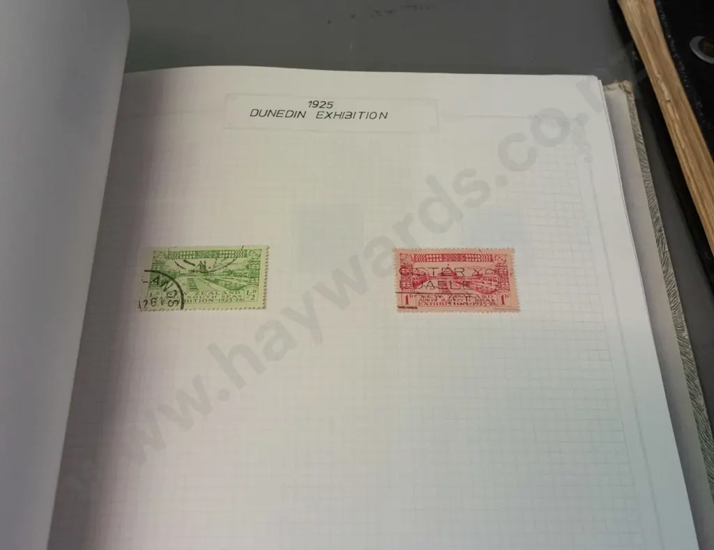 2 stamp albums with NZ contents - 1872 to 1960s, some removed / empty hinges Image 1++