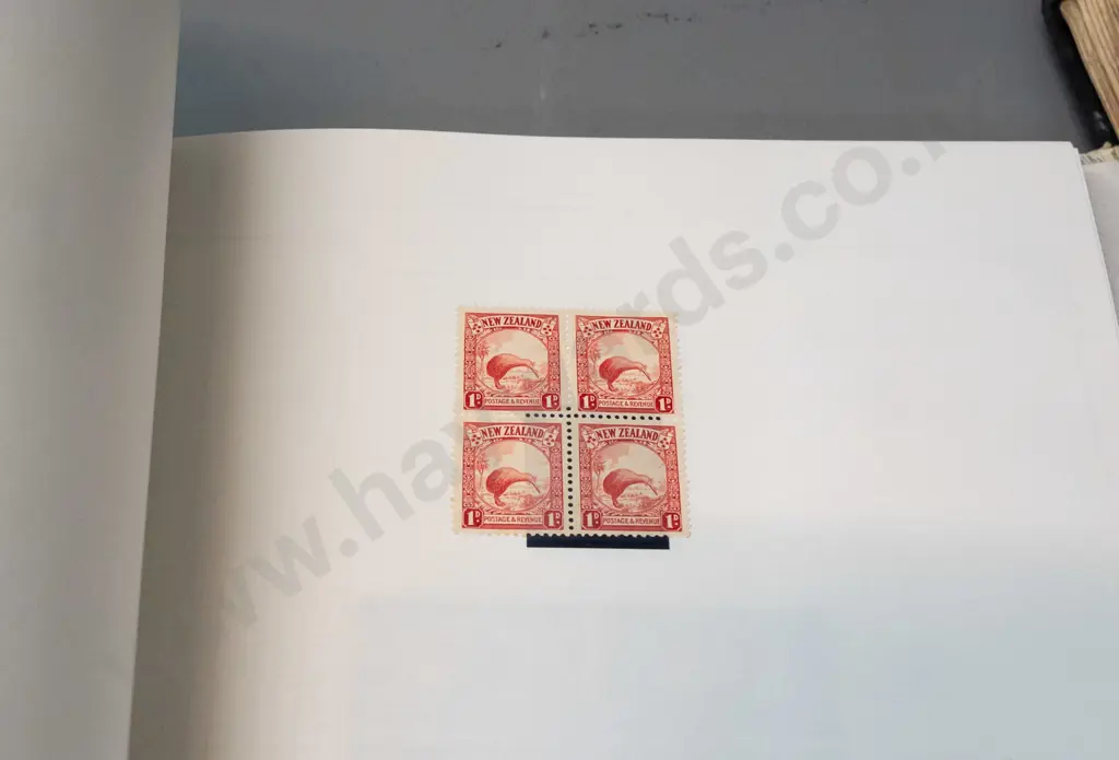 2 stamp albums with NZ contents - 1872 to 1960s, some removed / empty hinges Image 1++