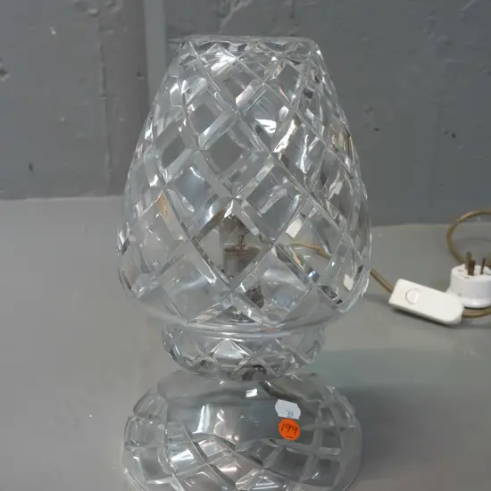 cut crystal 2-piece table lamp H-280