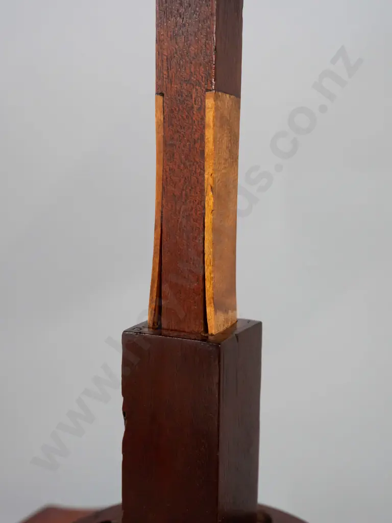 late Georgian cutlery urn in the style of Thomas Hope - figured mahogany with ebony stringing, rise & fall lid w/locking Image 1++