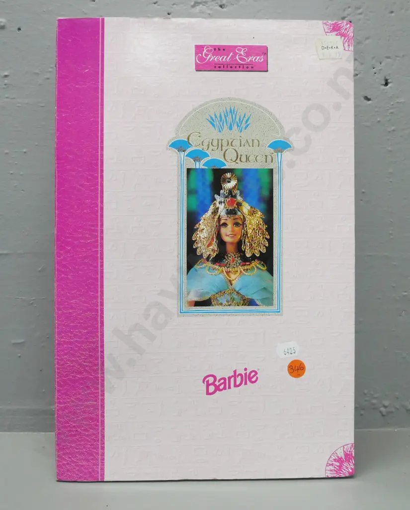 Barbie, boxed: Egyptian Queen, Great Eras Collection. Some creasing to box. Box H-350 W-230 Image 1++