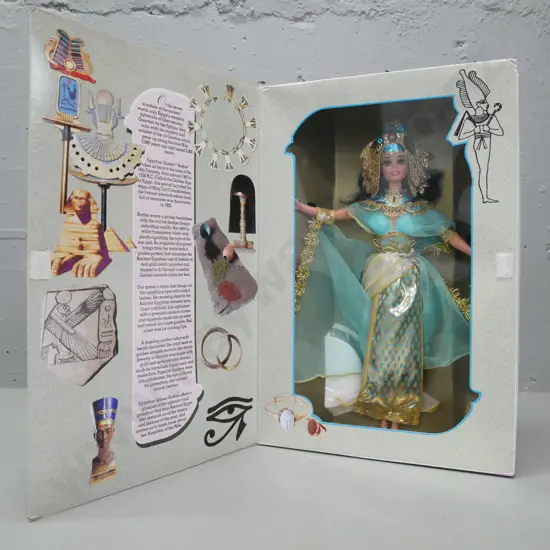 Barbie, boxed: Egyptian Queen, Great Eras Collection. Some creasing to box. Box H-350 W-230