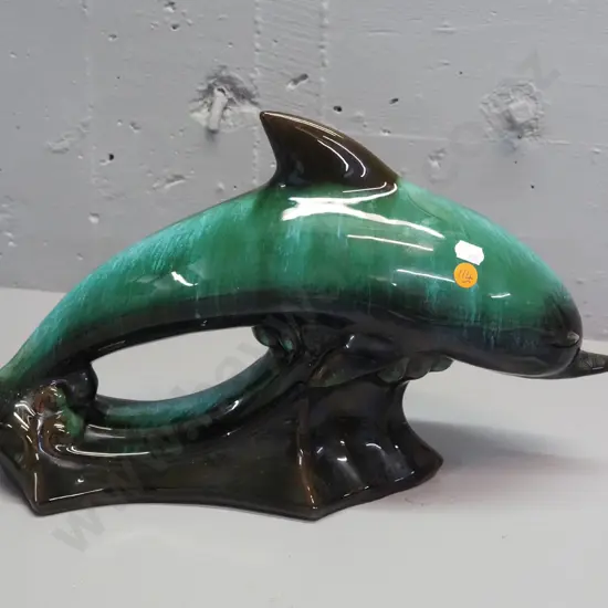 Blue Mountain Pottery large leaping dolphin H-250 L-420
