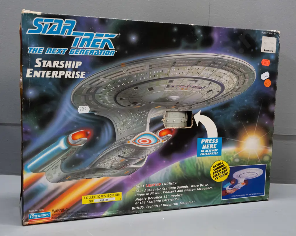 1992 Playmate Toys Star Trek Next Generation Collector's Edition Starship Enterprise in original box H310 W430 D110 some Image 1++