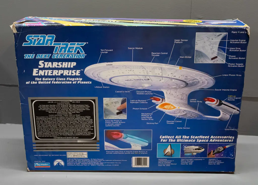 1992 Playmate Toys Star Trek Next Generation Collector's Edition Starship Enterprise in original box H310 W430 D110 some Image 1++