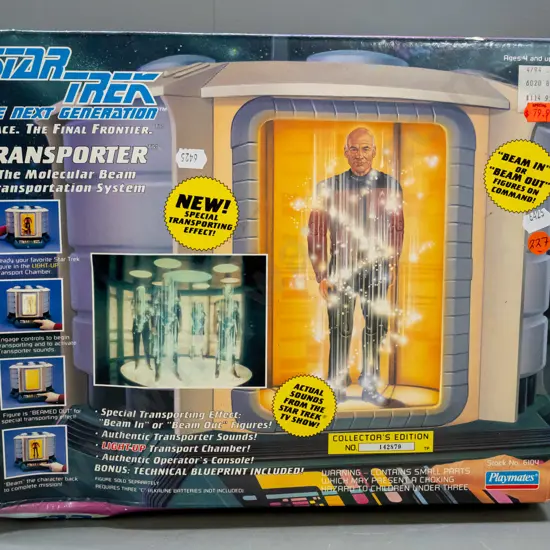 1993 Playmate Toys Star Trek Next Generation Collector's Edition Transporter in original box - some dents & wear to box