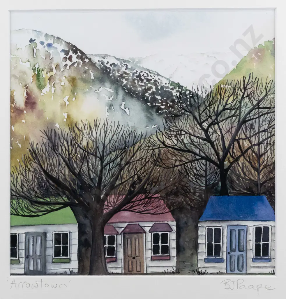 BJ Paape - framed digital print "Arrowtown" H210 W210 Image 1++