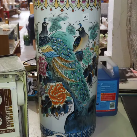 ceramic peacock umbrella stand H-620