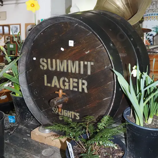 Speights Summit Lager quarter promotional barrel Diam-600