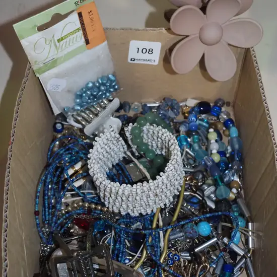 box of costume jewellery