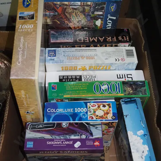box of puzzles