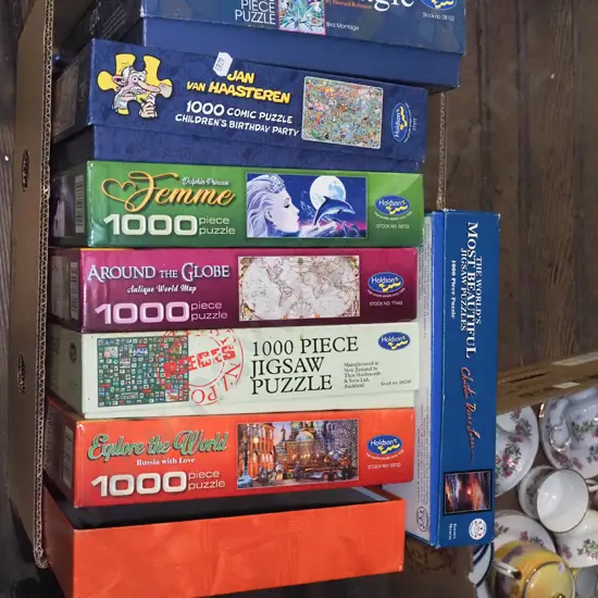 box of puzzles