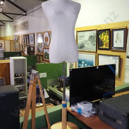 female shop mannequin torso on stand H-1550