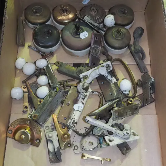 box; light switches, window hardware