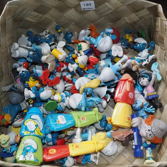 box of Smurfs