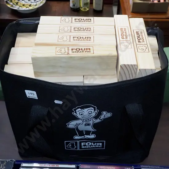 bag of Four Square promotional / game blocks